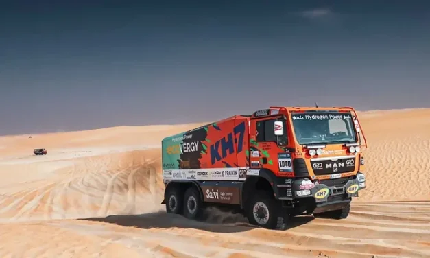 El camión de hidrógeno en el Dakar 2026