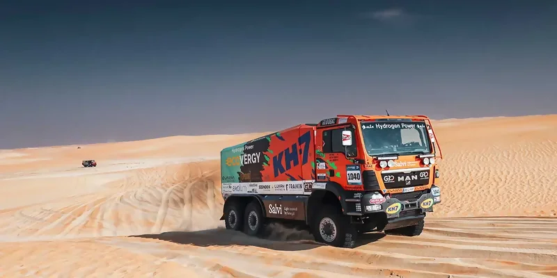 El camión de hidrógeno en el Dakar 2026