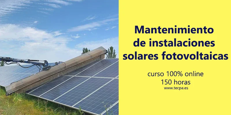 curso de mantenimiento de paneles solares